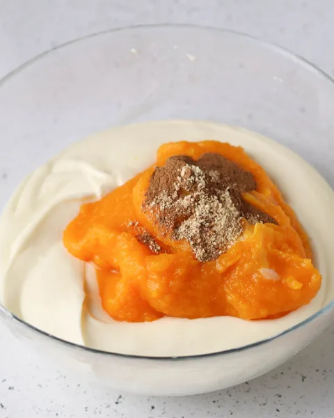 Cheesecake alla Zucca con Latte di Cocco