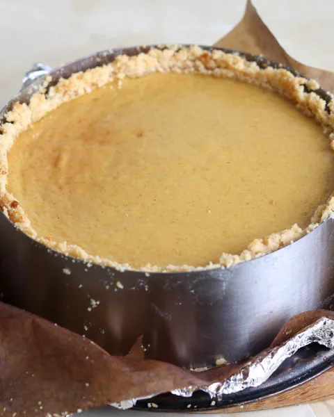 Cheesecake alla Zucca con Latte di Cocco