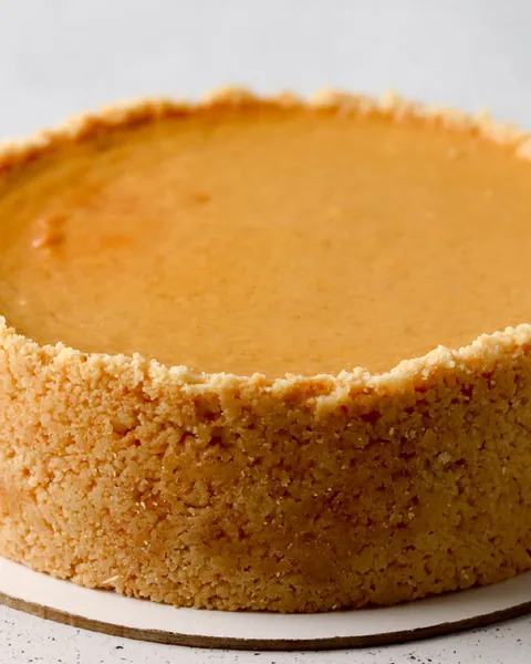 Cheesecake alla Zucca con Latte di Cocco