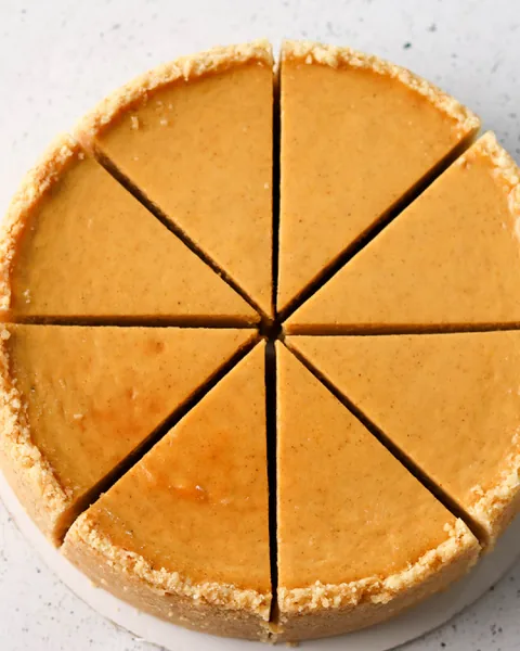 Cheesecake alla Zucca con Latte di Cocco