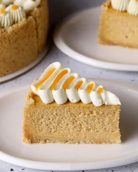 Cheesecake alla Zucca con Latte di Cocco