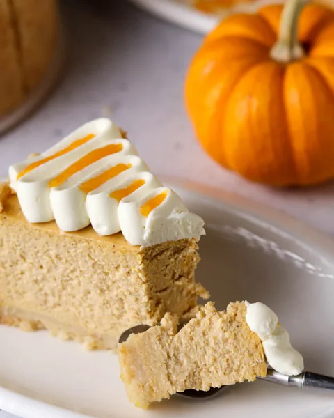 Cheesecake alla Zucca con Latte di Cocco